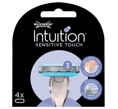 Wilkinson Sword Intuition Sensitive Touch Rasierklingen, 4 Stk.