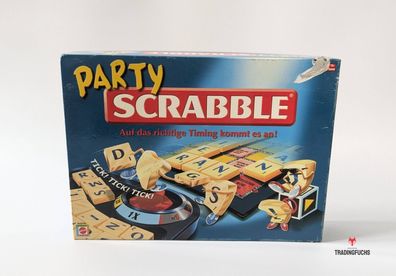 Party Scrabble von Mattel Gesellschaftsspiel Wörter Kreuzwort - unvollständig