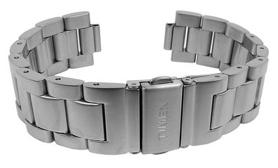 Timex Allied | Uhrenarmband Edelstahl mattiert 20mm silbern TW2R46600