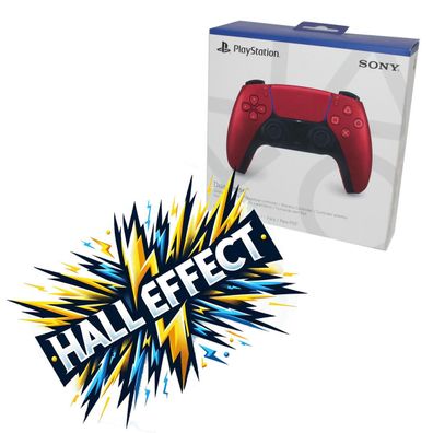 Sony Playstation 5 DualSense PS5 Wireless-Controller Volcanic Red + Halleffect ...