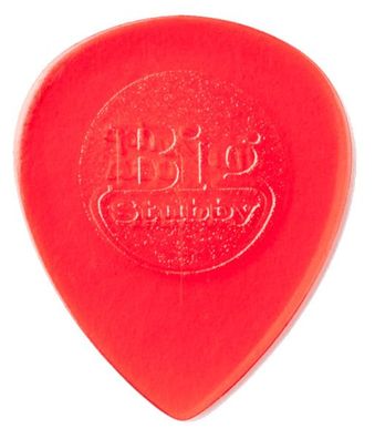 Dunlop Big Stubby Plektren - 1,00 mm - rot (1, 3, 6 oder 24 Stück)