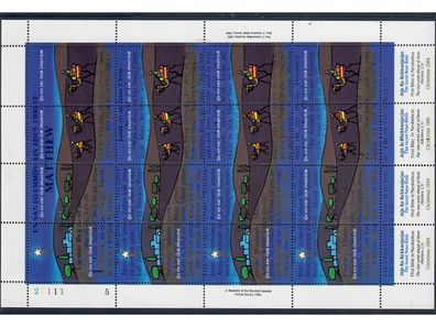 Marshall-Inseln, MiNr. 23-26 Zd.-Bogen * * , Weihnachten (A)