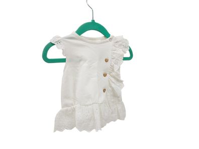 Topomini Baby Kleid Gr. 62 weiß Mädchen