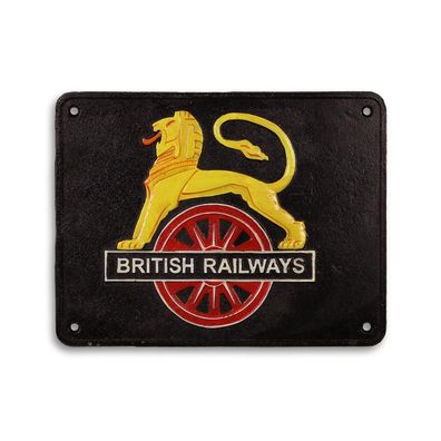 Gietijzeren "british railways" plaquette