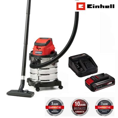 Einhell Akku-Nass-Trockensauger TC-VC 18/20 Li 18V mit Akku 2.5 / Ladegerät