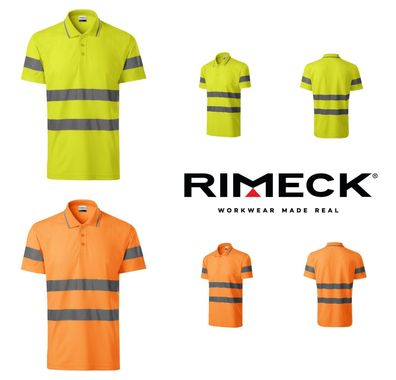 Warnschutz Polohemd Shirt Arbeitssicherheit 3M Reflex Unisex Polo zertifiziert