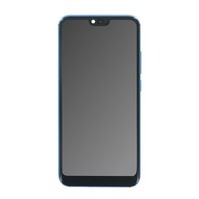 OEM Displayeinheit + Rahmen für Huawei Honor 10 blau, ohne Logo