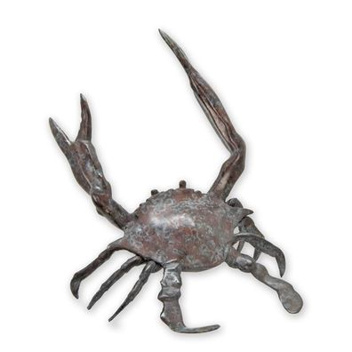 Bronzen BEELD VAN EEN KRAB