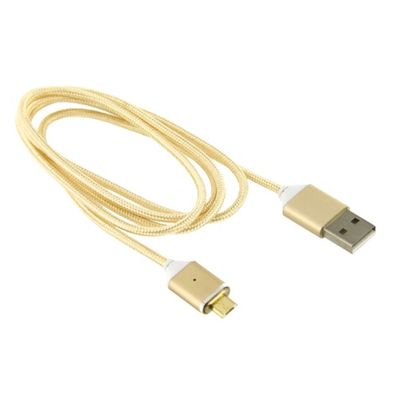Magnetic Micro USB Data Cable gold