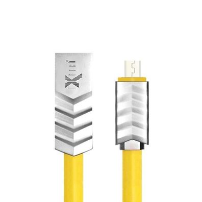 iXtech IX-09 Micro USB Datenkabel Wave-Serie gelb