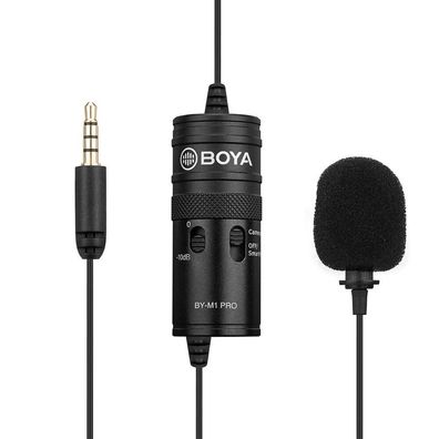 Boya BY-M1 Pro universelles Lavalier-Mikrofon schwarz