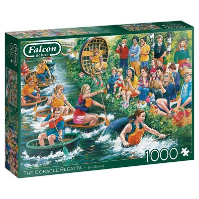 Falcon 11338 Jim Mitchell Die Coracle-Regatta 1000 Teile Puzzle