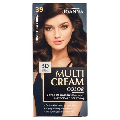 Joanna Multi Cream Color Haarfarbe 39 Nussbraun - Langanhaltende Farbintensität