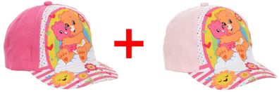 Glücksbärchis Kappen Care Bears Baseball Cap in pink und rosa für Kinder, Größe
