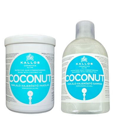 Kallos Cosmetics/ Nährend-&Feuchtigkeit Shampoo&Maske "Coconut" 2000ml/ Haarpflege