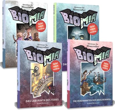 BIOMIA Collection - 4 Abenteuerromane f?r Minecrafter, Achim Mehnert