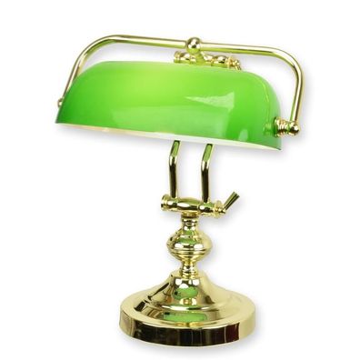 EEN Messing LAMP VOOR Bankiers