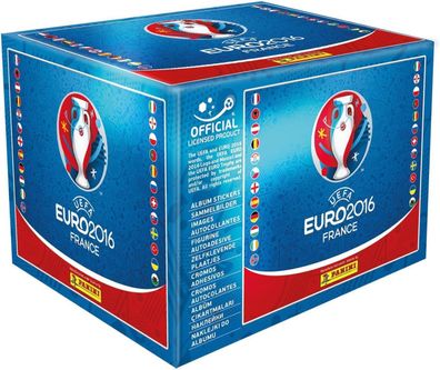 Panini Euro Cup France 2016 Display mit 50 Tüten 250 Fußball Sammelsticker NEU!