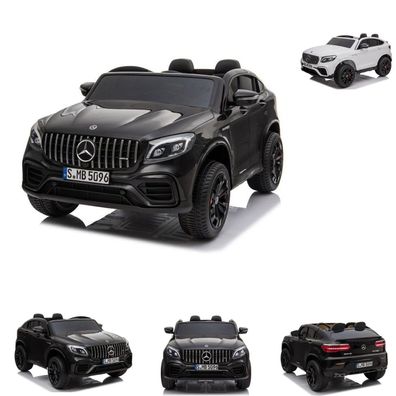 ES-Toys Kinder Elektroauto Mercedes GLC63S, Zweisitzer, Allrad, MP3, USB, 4x 45W