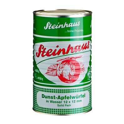 Steinhaus Dunst Apfelwürfel feine Früchte in Wasser eingelegt 4650ml