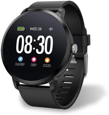 Fontastic FontaFit TENO Smart Armbanduhr Fitnessuhr Fitnesstracker schwarz