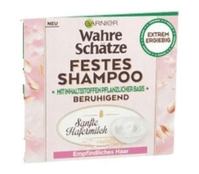 Garnier Oat Milk Solid Shampoo, 60g - Empfindliche Kopfhaut Pflege