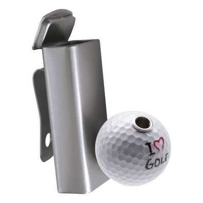 Smoki Zigarettenhalter mit Aschenbecher "I Love Golf"