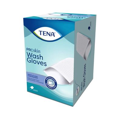 TENA Wash Glove (ohne Folie) | Packung (200 Stück)