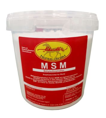 MSM Methylsulfonylmethan 1,5kg - organischer Schwefel rein, Pferde, Pony, Hunde