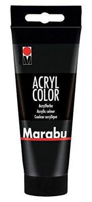 Marabu Acrylfarbe Acryl Color Schwarz 073 Künstler Malfarbe Acrylmalen