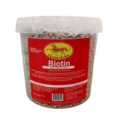 Biotin 2000 + Zink pelletiert 1,5 kg - für Pferde, Ponys - Vitamin H