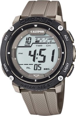 Calypso digital for Men Armbanduhr schwarz / schlamm Datum K5820/1