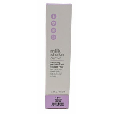 milk shake Creative Conditioning Permanent Colour 4 Natural medium brown 100ml
