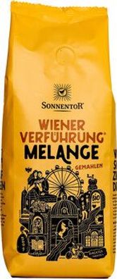 Sonnentor 6x Melange Kaffee gemahlen Wiener Verführung®, Packung 500g