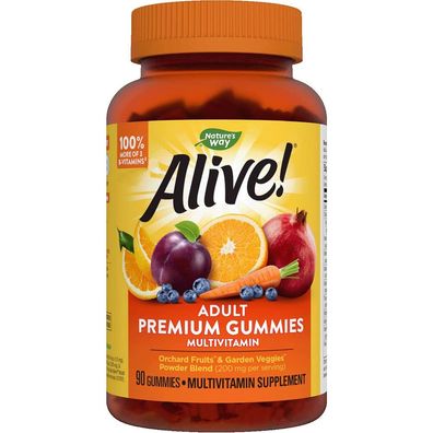 Nature's Way, Alive! Multi-Vitamin, Adult Gummies, 90 Gummies
