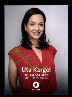 Uta Kargel Sturm der Liebe Autogrammkarte Original Signiert # BC 213156