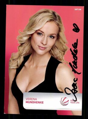 Verena Mundhenke SAT 1 Autogrammkarte Original Signiert # BC 213233
