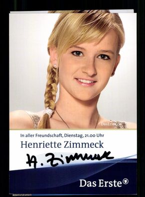 Henriette Zimmeck In aller Freundschaft Original Signiert # BC 213347