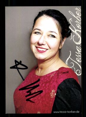 Tessa Korber Schriftstellerin Autogrammkarte Original Signiert # BC 213092