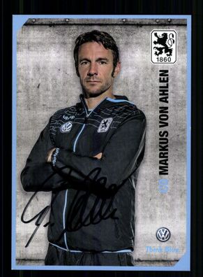 Markus von Ahlen Autogrammkarte TSV 1860 München 2014-15 Original Signiert