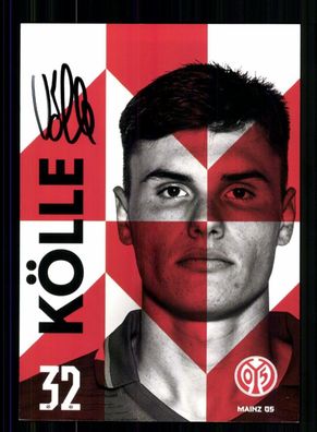 Nikolas Kölle Autogrammkarte FSV Mainz 05 2019-20 Original Signiert