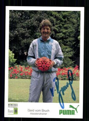 Gerd vom Bruch Autogrammkarte Borussia Mönchengladbach 1987-88 Orig Sign