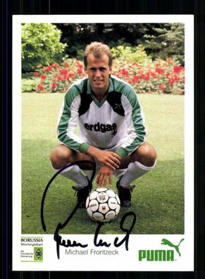 Michael Frontzeck Autogrammkarte Borussia Mönchengladbach 1987-88 Orig Sign