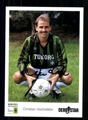Christian Hochstätter Autogrammkarte Borussia Mönchengladbach 1990-91 Orig Sign