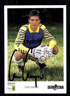 Uwe Kamps Autogrammkarte Borussia Mönchengladbach 1990-91 Orig Sign
