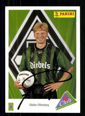 Stefan Effenberg Autogrammkarte Borussia Mönchengladbach 1995-96 Original