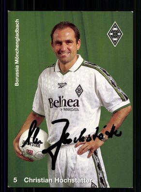 Christian Hochstätter Autogrammkarte Borussia Mönchengladbach 1998-99 Orig Sign