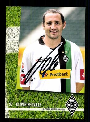 Oliver Neuville Autogrammkarte Borussia Mönchengladbach 2009-10 Orig. Sign