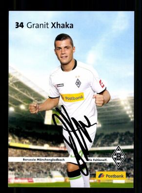 Granit Xhaka Autogrammkarte Borussia Mönchengladbach 2012-13 Orig. Sign