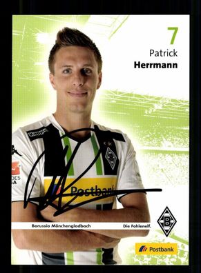 Patrick Herrmann Autogrammkarte Borussia Mönchengladbach 2014-15 Orig. Sign.